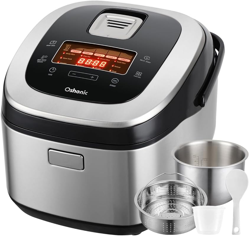 10-Cup Induction and Fuzzy Logic Rice Cooker, LCD Display, 11 Function
