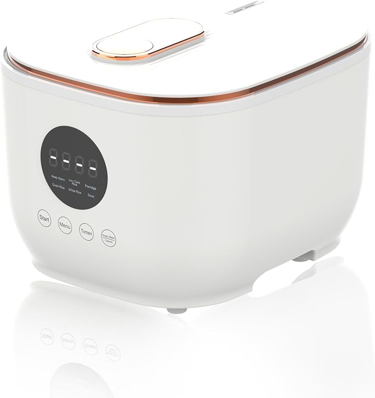 3L Low Carb Rice Cooker with Digital Controls and 5 Cooking Functions