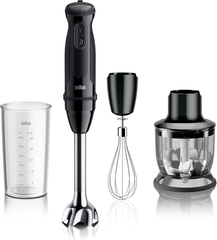 Braun MQ50202M MultiQuick Vario 5 Handheld Blender – 21-Speed, Turbo B