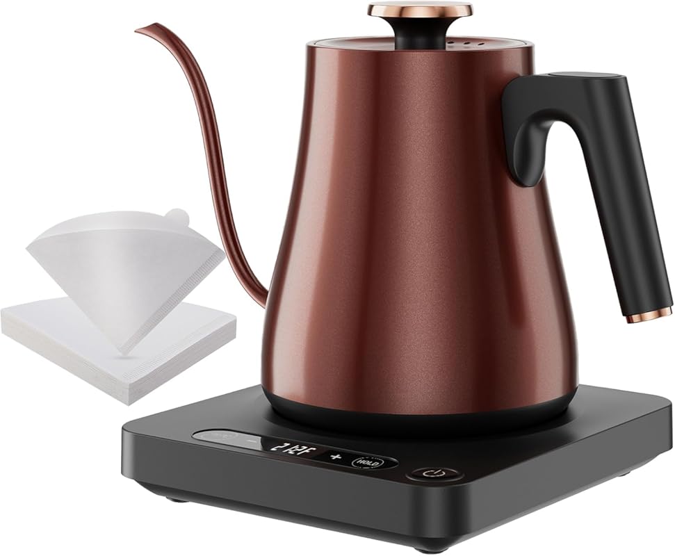 Smart Gooseneck Electric Kettle 1.0L with Temp Control and Keep Warm,
