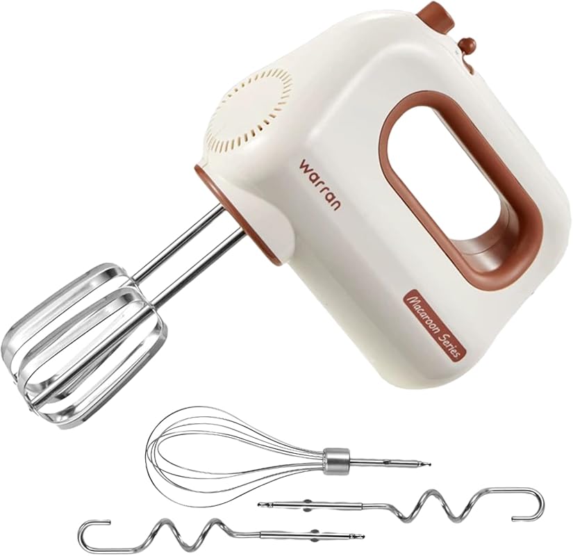 300W Compact Lightweight Electric Hand Mixer, with Powerful Quiet DC M