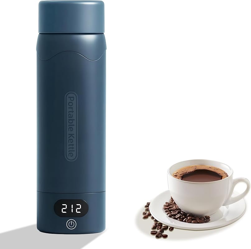 Compact Travel Electric Kettle with 4 Temperature Settings and Auto Sh