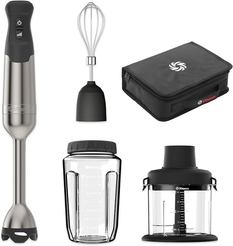 Vitamix 5-Speed Immersion Blender Bundle with Chopper, Jar, Whisk, and