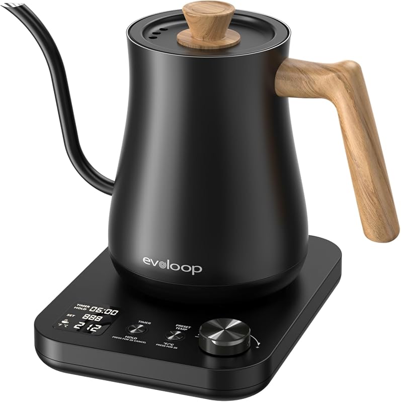 Gooseneck Electric Kettle, Electric tea Kettles, ±1℉ Temperature Contr