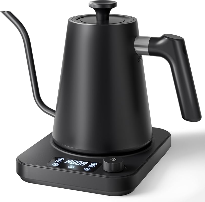 Gooseneck Electric Kettle, ±1°F Precision Control, Smart Altitude Adju