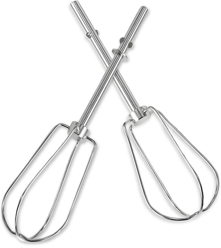 3MIRRORS Hand Mixer Beaters for KitchenAid Hand Mixer, Stainless Steel