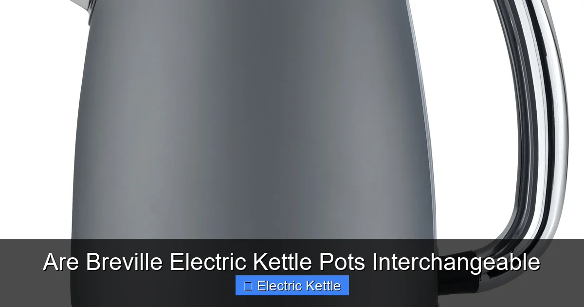 Are Breville Electric Kettle Pots Interchangeable