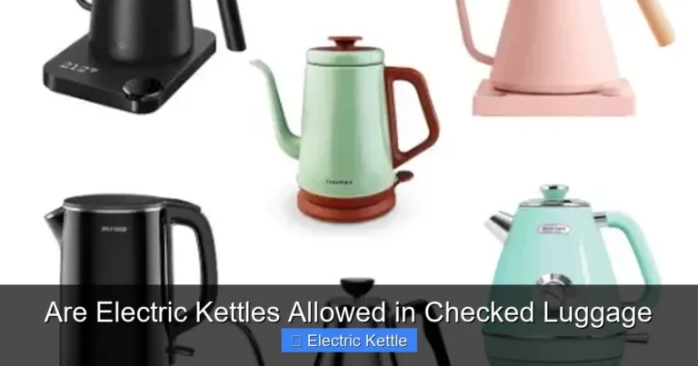 Are Electric Kettles Allowed in Checked Luggage
