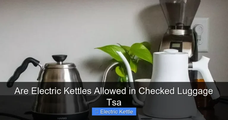 Are Electric Kettles Allowed in Checked Luggage Tsa