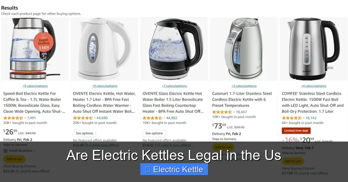 Are Electric Kettles Legal in the Us