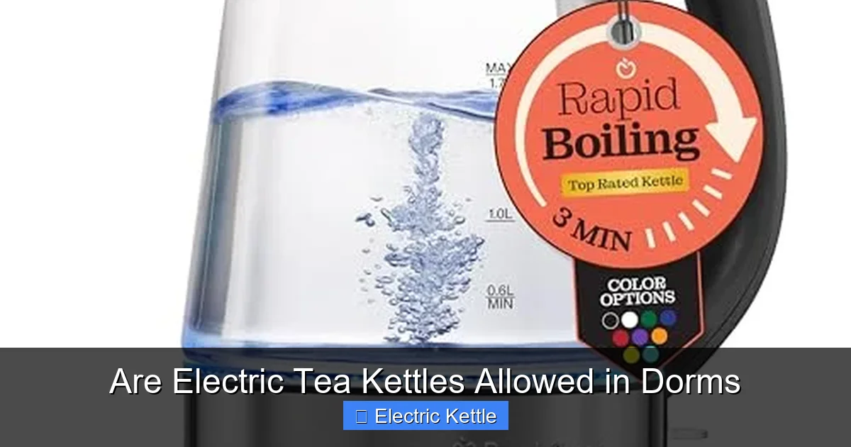 Are Electric Tea Kettles Allowed in Dorms