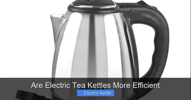 Are Electric Tea Kettles More Efficient