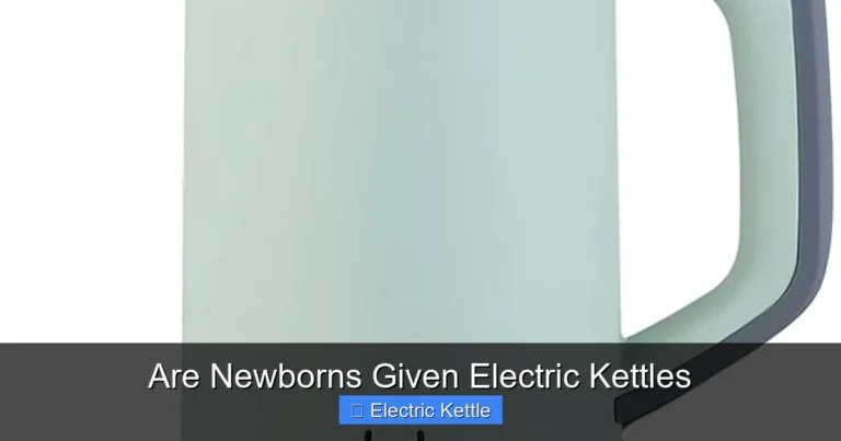 Are Newborns Given Electric Kettles