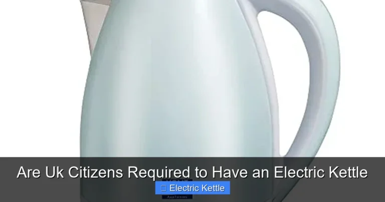 Are Uk Citizens Required to Have an Electric Kettle
