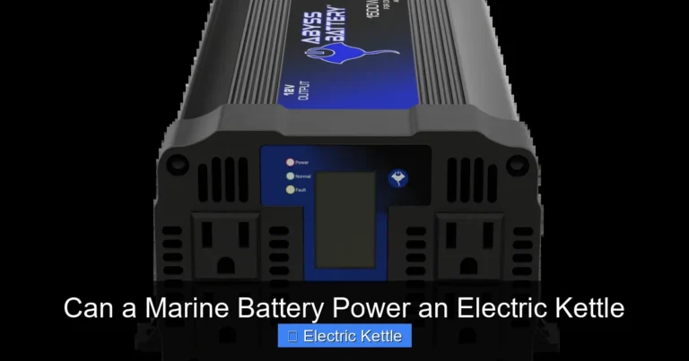Can a Marine Battery Power an Electric Kettle