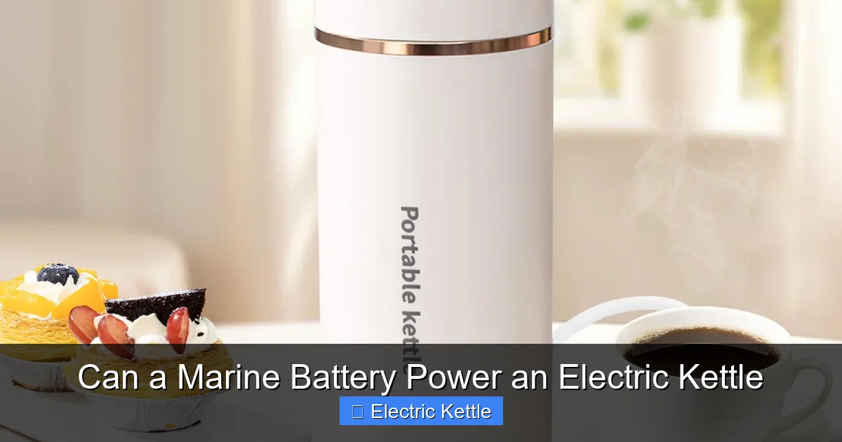 Can a Marine Battery Power an Electric Kettle