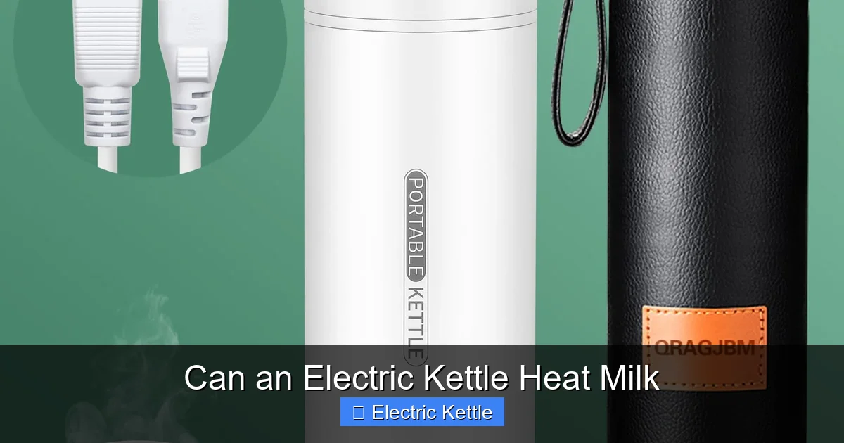 Can an Electric Kettle Heat Milk