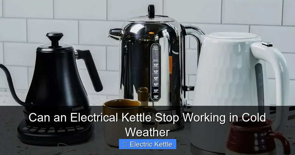 Can an Electrical Kettle Stop Working in Cold Weather