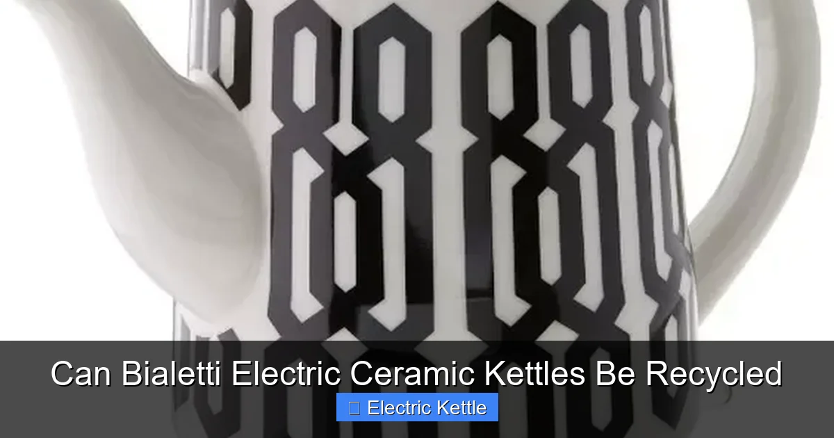 Can Bialetti Electric Ceramic Kettles Be Recycled