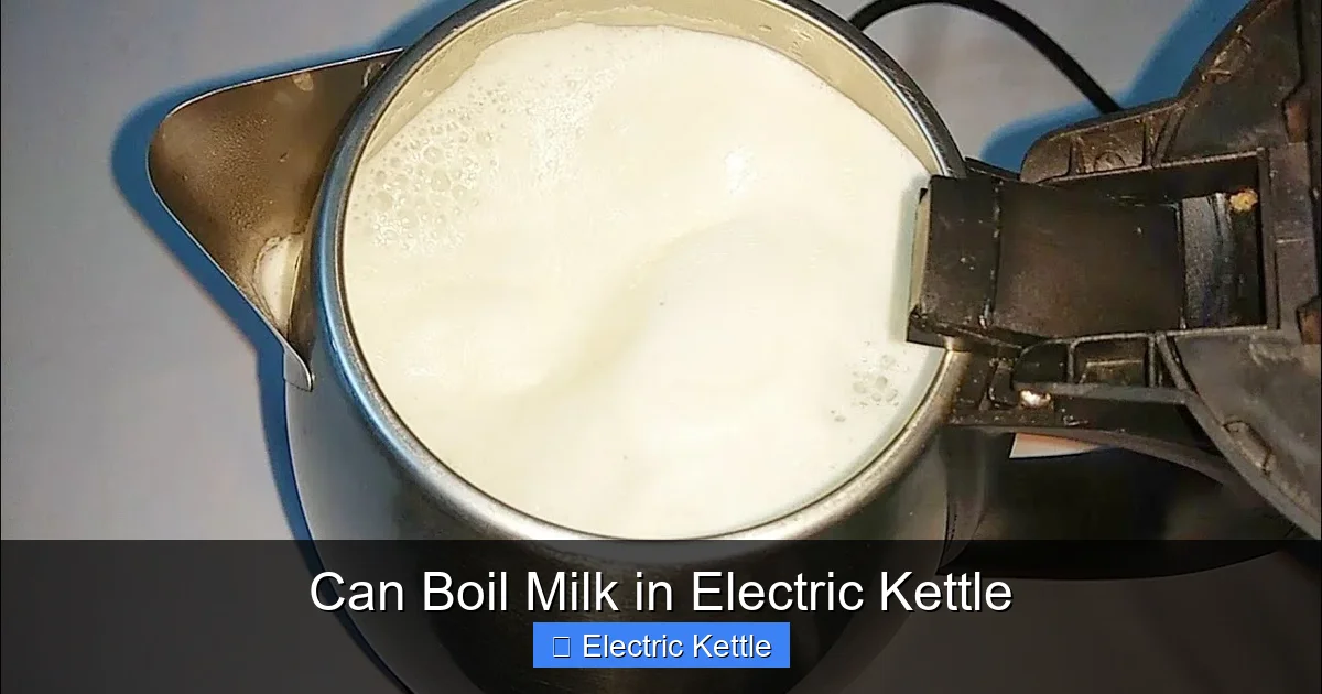 Can Boil Milk in Electric Kettle