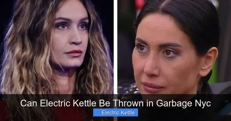 Can Electric Kettle Be Thrown in Garbage Nyc