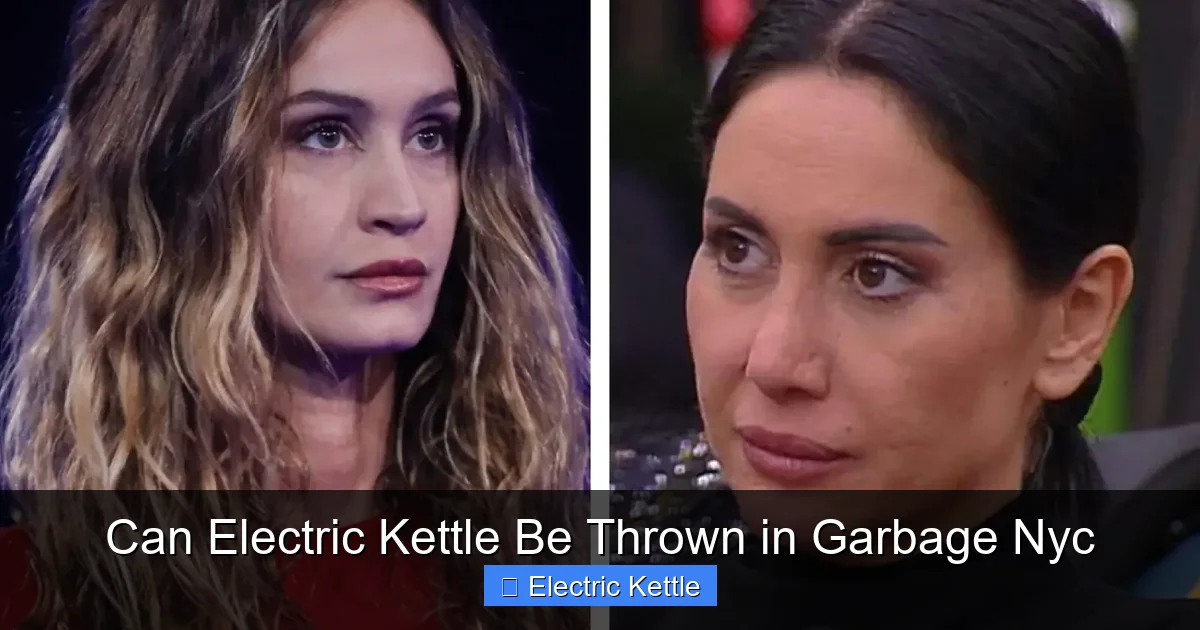 Can Electric Kettle Be Thrown in Garbage Nyc