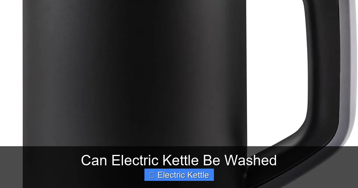 Can Electric Kettle Be Washed