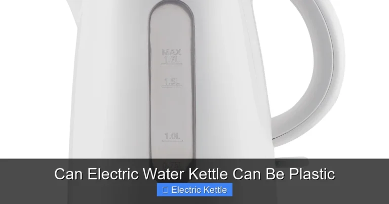 Can Electric Water Kettle Can Be Plastic