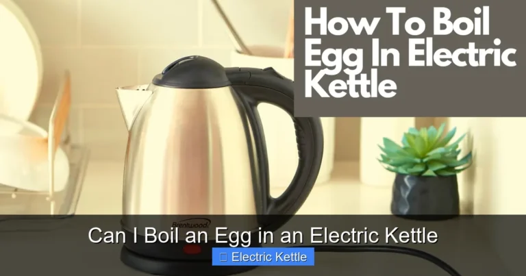 Can I Boil an Egg in an Electric Kettle
