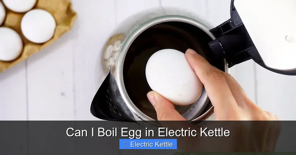 Can I Boil Egg in Electric Kettle