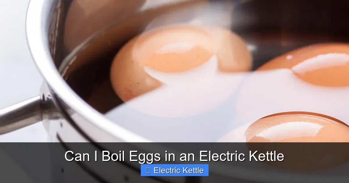Can I Boil Eggs in an Electric Kettle