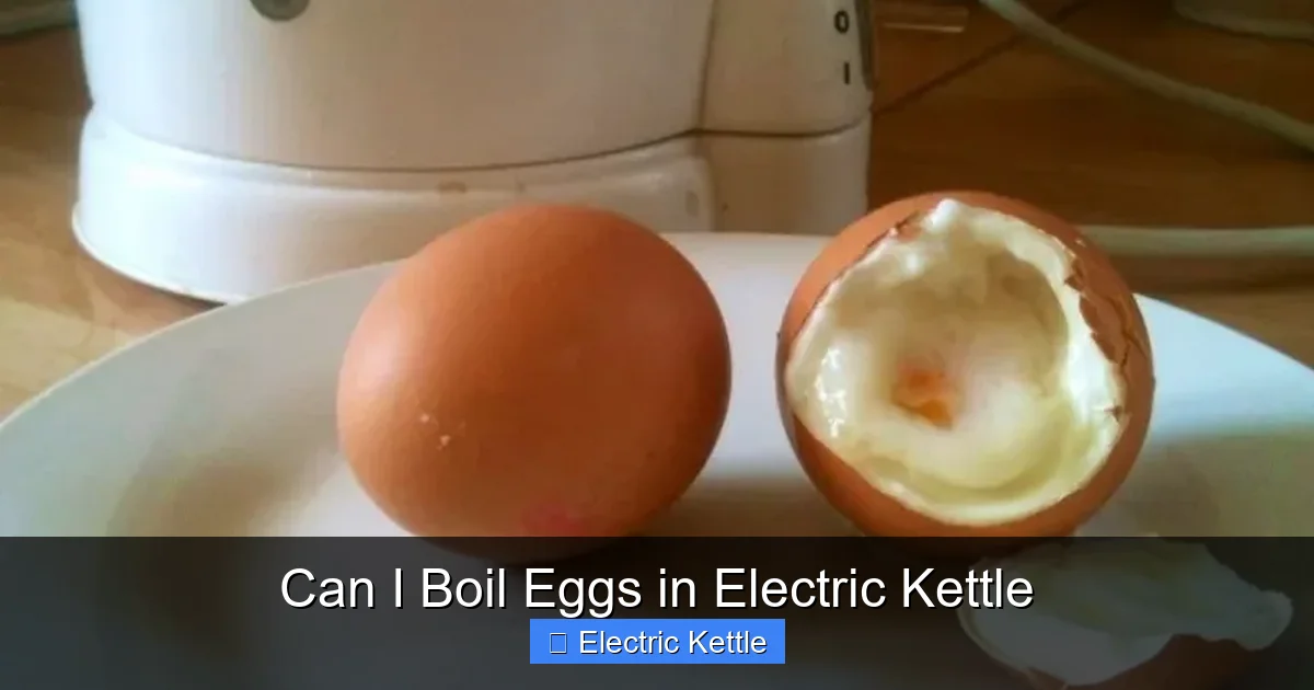 Can I Boil Eggs in Electric Kettle