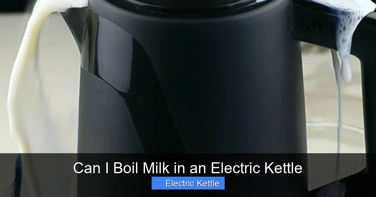 Can I Boil Milk in an Electric Kettle
