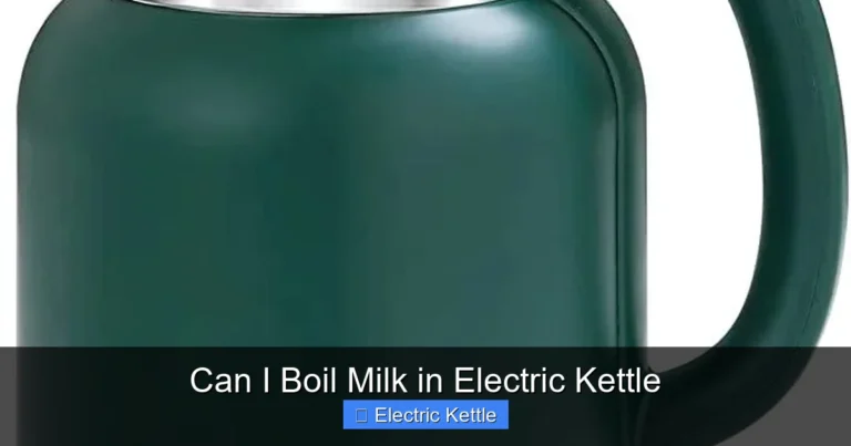 Can I Boil Milk in Electric Kettle