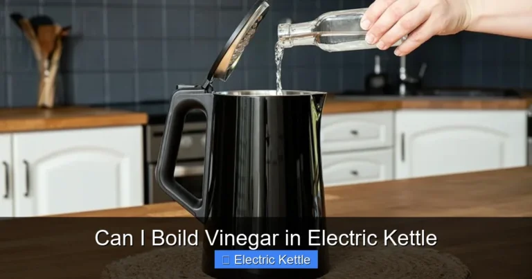Can I Boild Vinegar in Electric Kettle