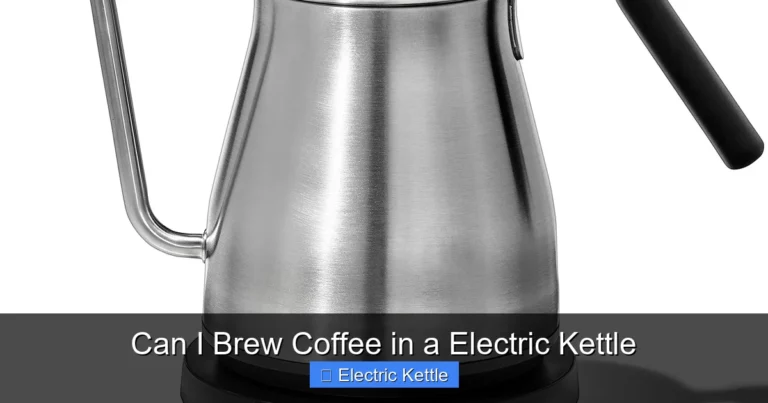 Can I Brew Coffee in a Electric Kettle