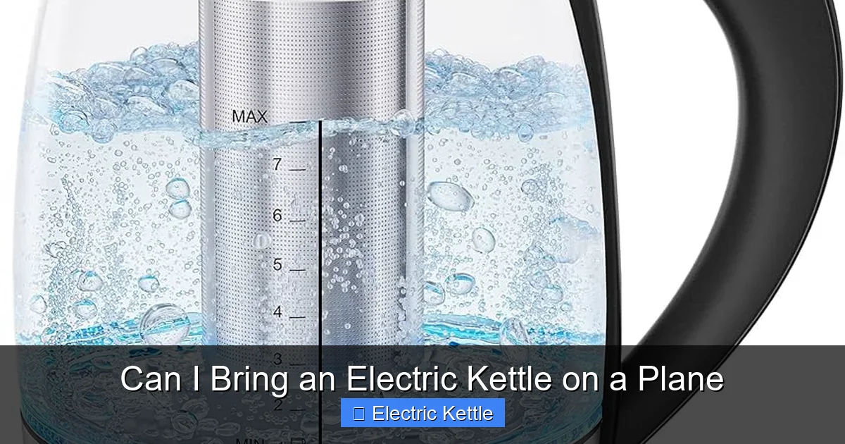 Can I Bring an Electric Kettle on a Plane
