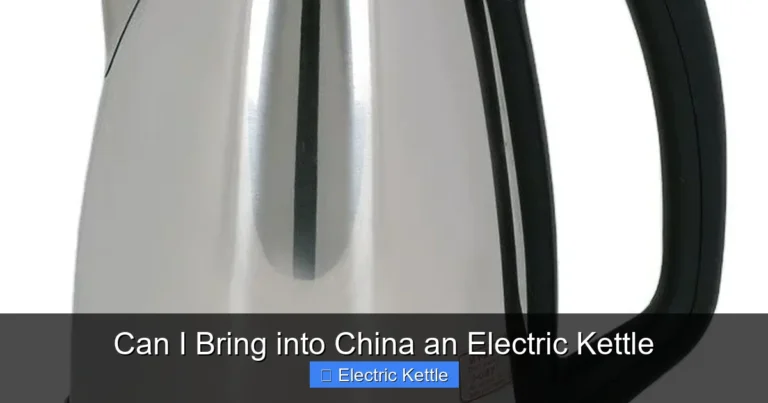 Can I Bring into China an Electric Kettle