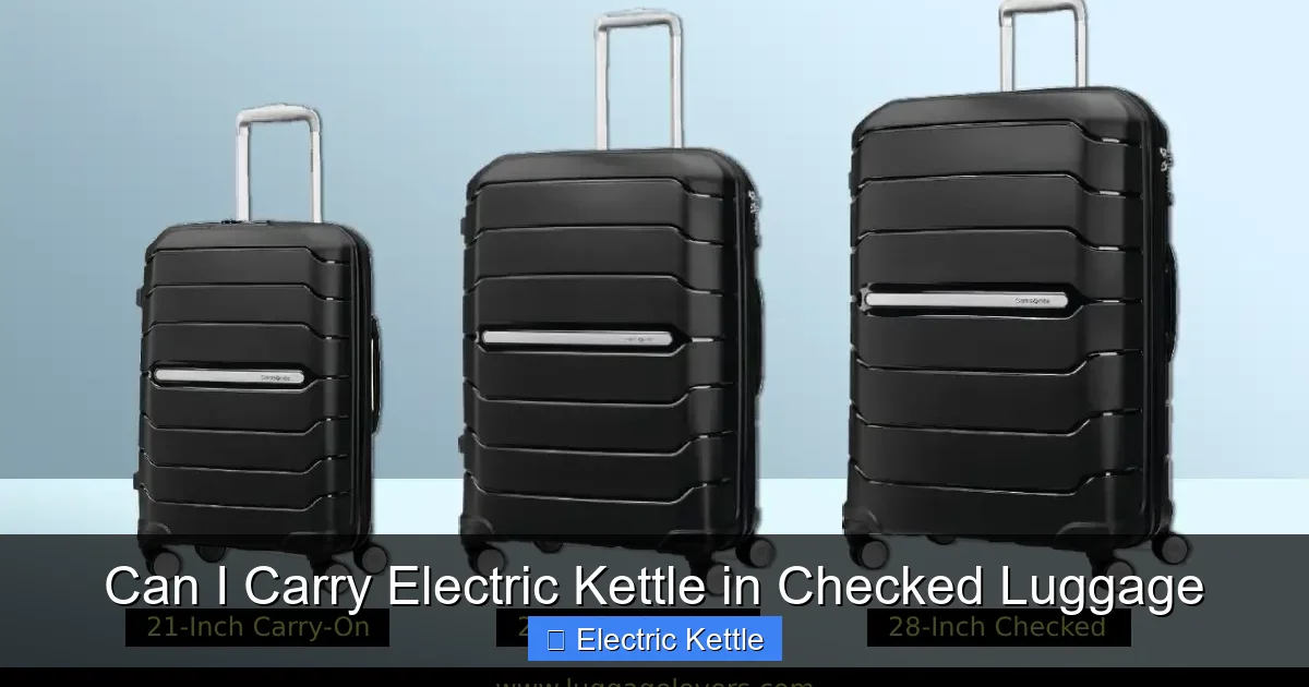 Can I Carry Electric Kettle in Checked Luggage