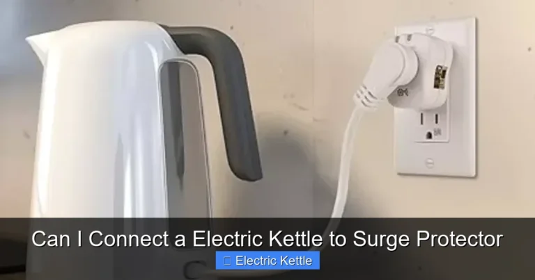 Can I Connect a Electric Kettle to Surge Protector