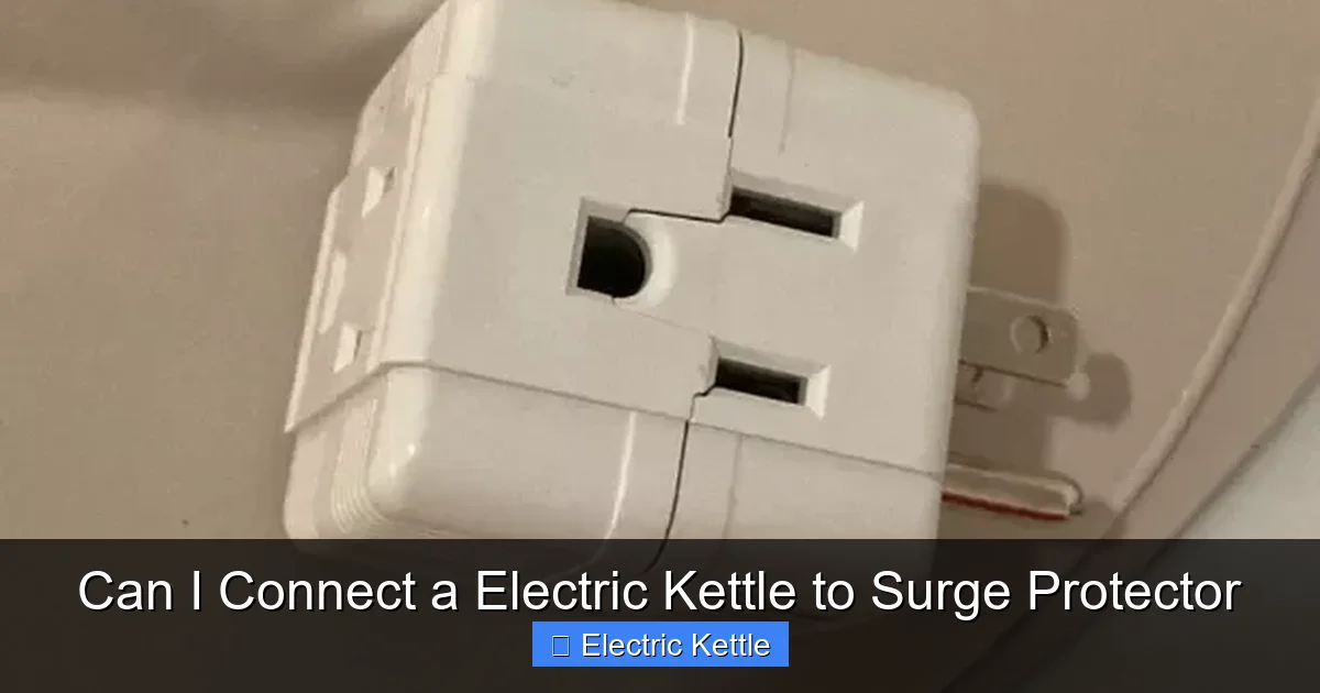 Can I Connect a Electric Kettle to Surge Protector