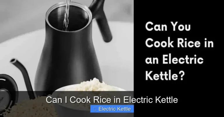 Can I Cook Rice in Electric Kettle