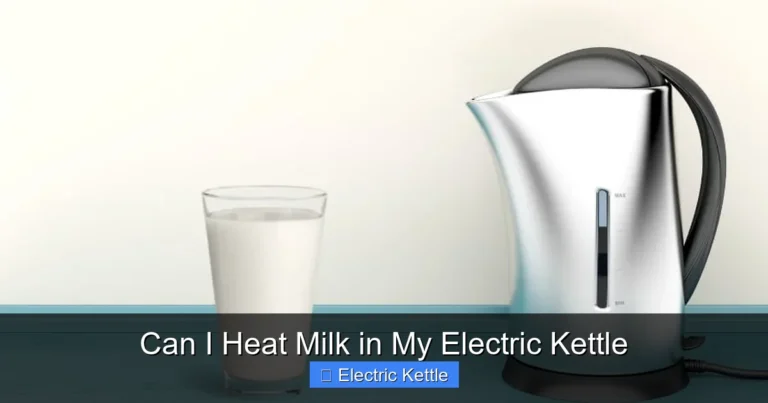 Can I Heat Milk in My Electric Kettle