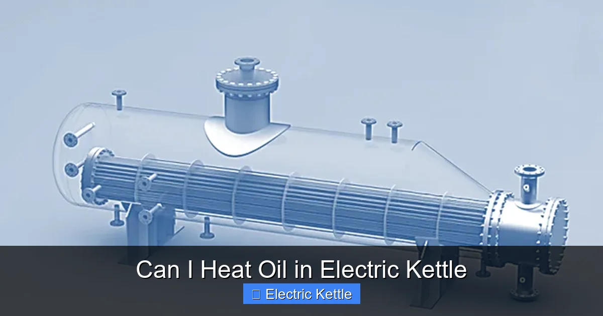 Can I Heat Oil in Electric Kettle
