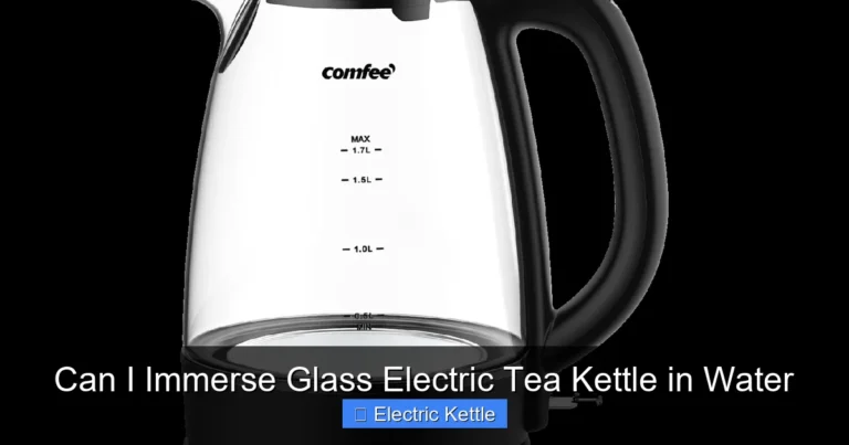 Can I Immerse Glass Electric Tea Kettle in Water