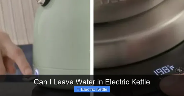 Can I Leave Water in Electric Kettle