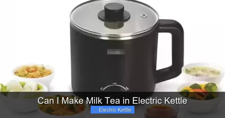 Can I Make Milk Tea in Electric Kettle