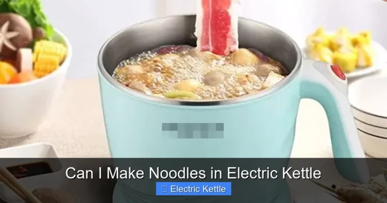 Can I Make Noodles in Electric Kettle