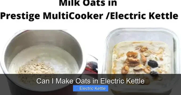 Can I Make Oats in Electric Kettle