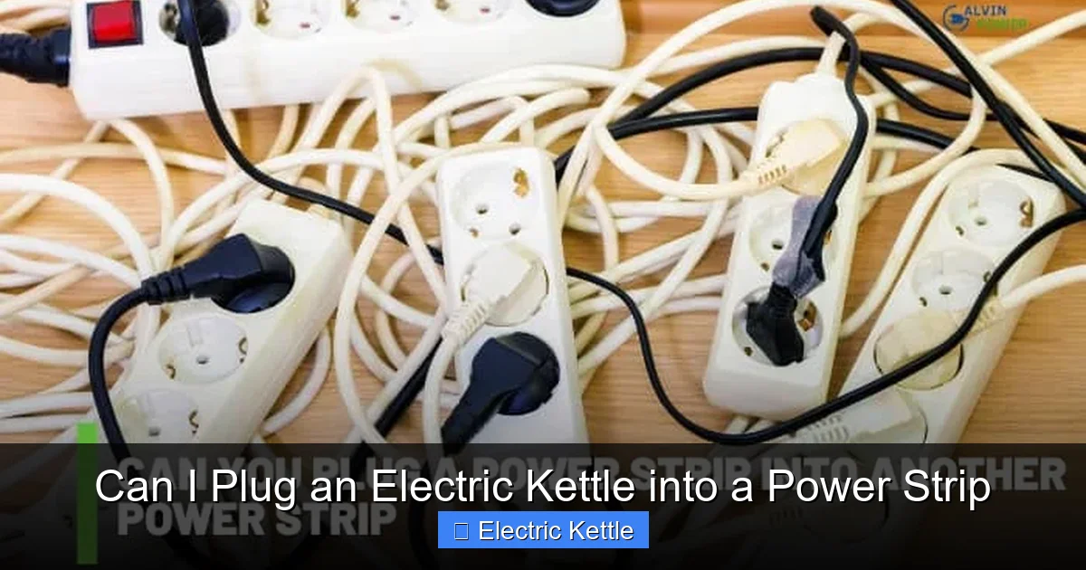 Can I Plug an Electric Kettle into a Power Strip